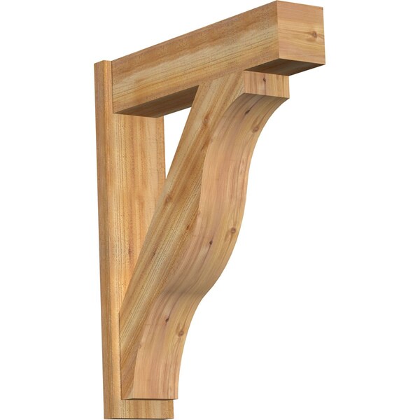 Ekena Millwork Funston Block Rough Sawn Outlooker, Western Red Cedar, 8"W x 32"D x 40"H OUT08X32X40FST05RWR - main